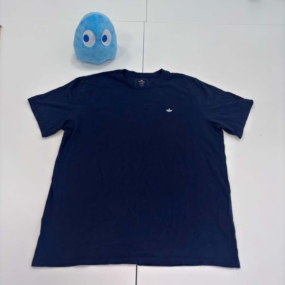 Dockers Embroidered Logo Navy Blue T-Shirt XL